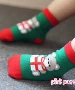 棉質聖誕造型短襪 顏色隨機 SW016-01